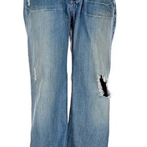 BKE Light Blue Distressed Boyfriend Jeans